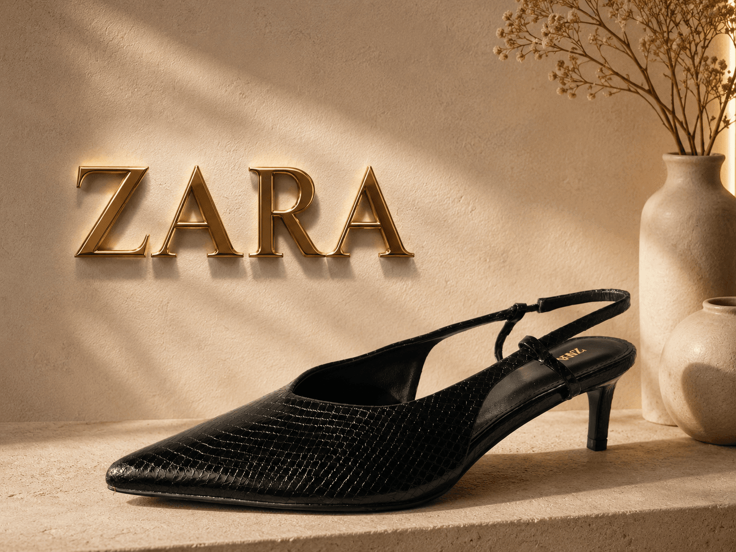 Zara kitten heels