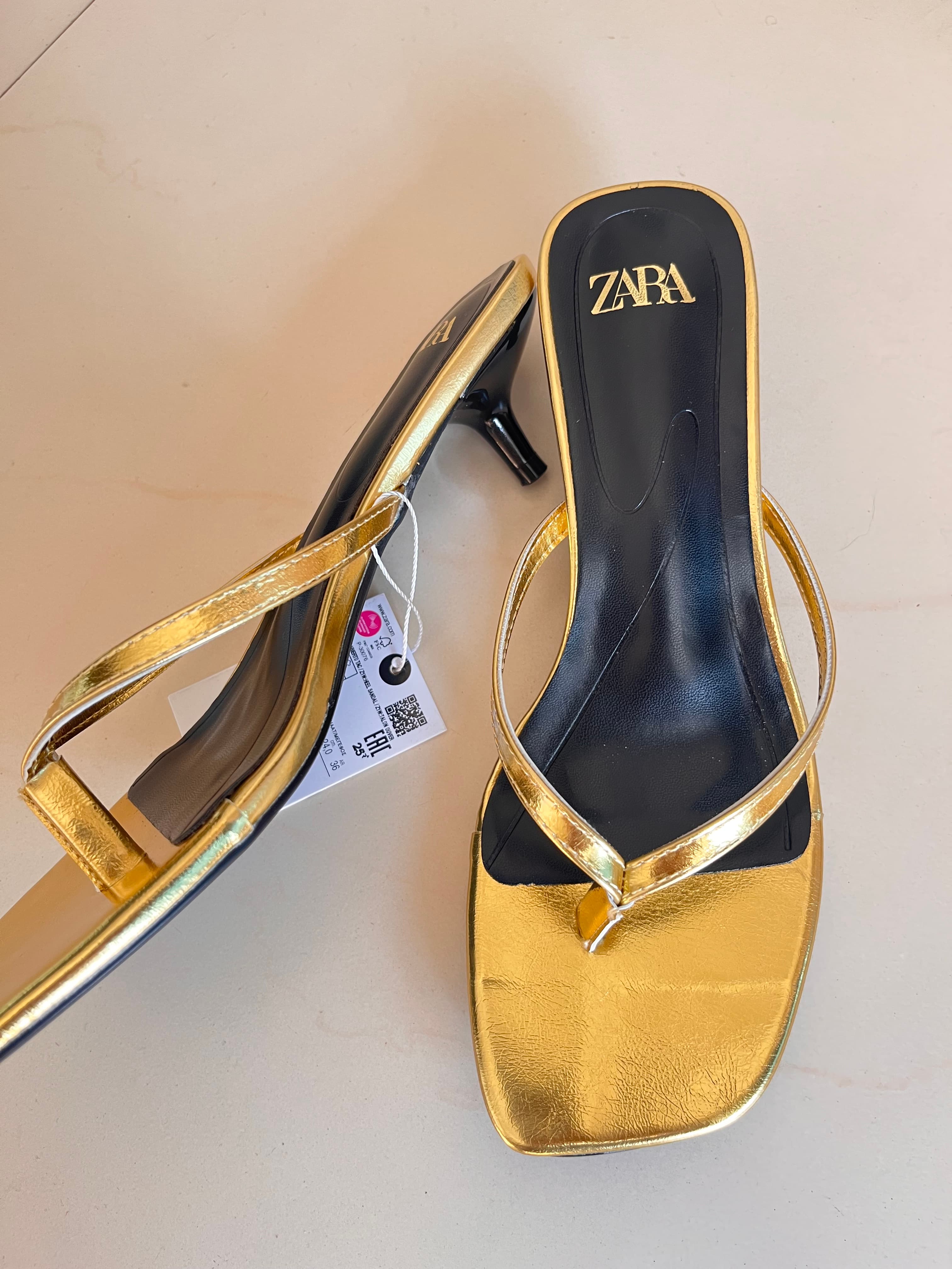 Zara kitten sandals
